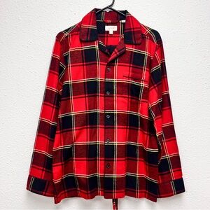 Re-imagined by J crew 100% cotton pajama set Plaid red and black size small